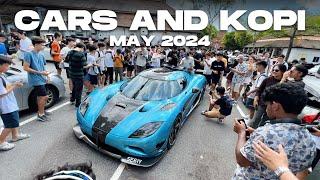 Koenigsegg Agera and Countach SHUT DOWN Singapores LARGEST Cars & Kopi Meet Car Spotters GO CRAZY