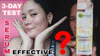 GARNIER VITAMIN C SERUM REVIEW  Remove DARK SPOTS at PIMPLE MARKS + Pekas  Pocel Seralsom