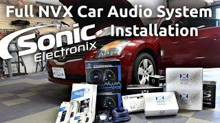 Car Audio Installation - 2008 Nissan Altima Full NVX System - Speakers Subs + more