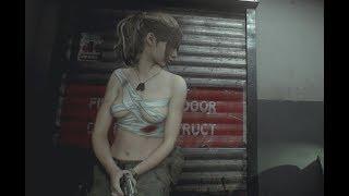 Resident Evil 2 Remake - Claire nude with bandage Link in describe