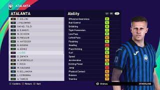 eFootball PES 2021 - ATALANTA Player Ratings