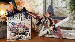 Patriotic Decor Using Wood Scraps