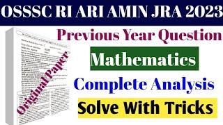 RI ARI AMIN JRA Previous Year Question Details Solution Revenue InspectorRI 2021 question papers