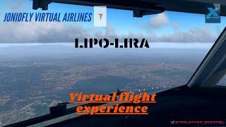 XPLANE 11 VIRTUAL FLIGHT EXPERIENCE  JONIOFLY VIRTUAL AIRLINES B738 ZIBO LIPO-LIRA