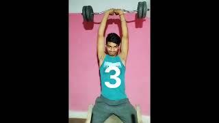 biceps workout at home with dumbbells #shorts