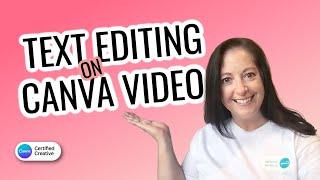 Add Text To Video in Canva  NEW Video Editor 