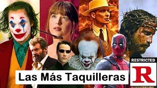 LAS 10 PELÍCULAS CON CLASIFICACIÓN R MAS TAQUILLERAS DE LA HISTORIA. Joker Oppenheimer Logan It