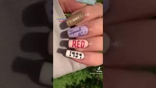 Taylor Swift’s albums but make it nail art version