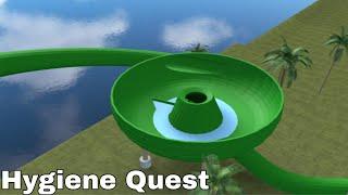 Hygiene Quest slide at Waterpark Oceanic  ROBLOX