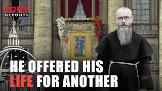 Feast of St. Maximilian Kolbe a martyr who offered his life for a stranger at Auschwitz