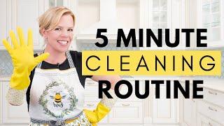 How FAST can you Clean? My 5-Minute Speed Cleaning Routine  ‍️