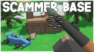 DESTROYING SCAMMERS BASE FREE CAR BAIT  Unturned Survival