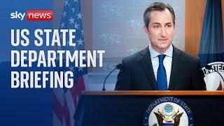 Watch US State Department news conference