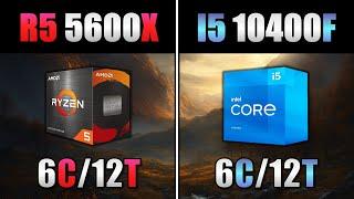 Surpreendente Ryzen 5 5600X vs. Core i5 10400F em 1080p 1440p e 4K - Diferença GIGANTE?