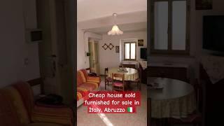 Home for sale in Abruzzo Italy  Furnished and with a view of the hills  Italian Real Estate 