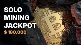 Bitcoin Jackpot für Solo Miner 180.000 USD abgeräumt