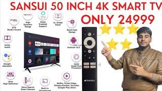 sansui 50 inch 4k smart tv  sansui jsw50asuhd review  sansui 50 inch 4k smart tv unboxing
