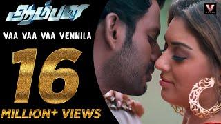 Vaa Vaa Vaa Vennila - Official Video Song  Aambala  VishalHansika  Sundar C  Hiphop Tamizha