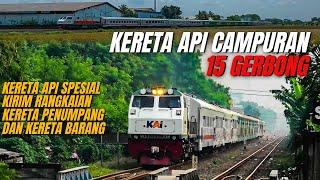 KERETA CAMPURAN SUPER PANJANG DAN KERETA DUA KEPALA