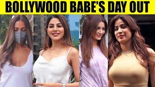 बॉलीवुड की HOT BABES निकली घर से बहार शेर पर  Jhanvi Kapoor Malaika  Nikki Tamboli Urvashi Nora