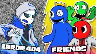 If RAINBOW FRIENDS met ERROR 404 SANS FNF Roblox Animation as UNDERTALE