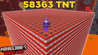 I Blew Up 50000 TNT For Netherite In Minecraft Hardcore
