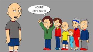 Classic Caillou Misbehaves All DayGrounded