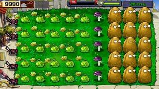 PLANT VS ZOMBIE MOD  CABBAGE SCAREDY TALL-NUT  ADVENTURE  DAY LEVEL 2 GAMEPLAY FULL HD