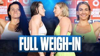 Sandy Ryan vs Mikaela Mayer  FULL WEIGH-IN