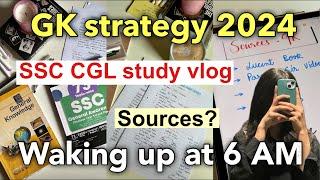 GK strategy 2024 SSC CGL study vlog  mock test sources #cgl #sscaspirants #strategy