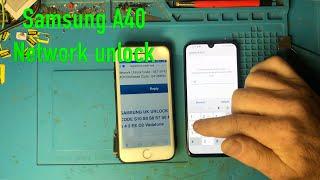 Samsung A40 Unlock network MCKPIN