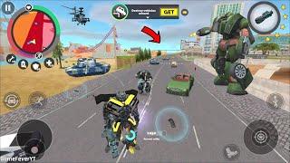 Vegas Crime Simulator 2 - Transformer Truck Fight Police Car Robot Robot Racing in Highway Bridge
