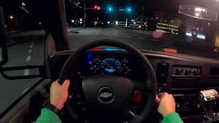 POV Night Drive 2013 Chevy Express G4500 Diesel