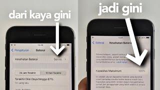 Cara Ngakalin Status baterai iPhone dari Service jadi BH 100%