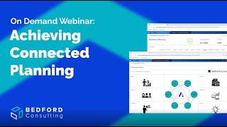 On Demand Webinar Achieving Connected Planning