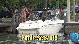 Panic Sets In  Miami Boat Ramps  79th St