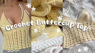 crochet buttercup top tutorial  crochet summer tops 