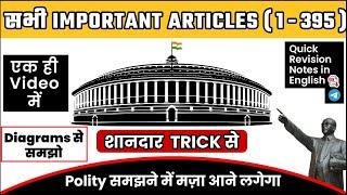 All Important articles of Indian constitution in 1 video   संविधान के महत्वपूर्ण अनुच्छेद  OnlyIAS