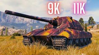 World of Tanks E 100 - 9K Damage 10 Kills & E 100 - 11K & Maus 10K