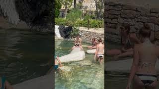 Dream Holiday Pamukkale Cleopatra Pool Türkiye -Hot Day #pamukkale