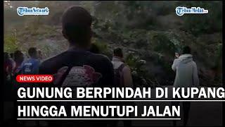 DETIK-DETIK GUNUNG di Kupang Berpindah Hingga Menutupi Jalan Lurah Ada 1 Unit Truk Tertimbun