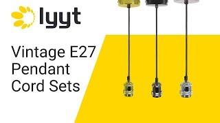 Lyyt Vintage E27 Pendant Cord Sets