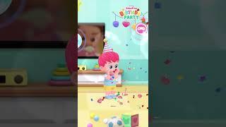 Bebefinn Birthday Party App Balloons Cake Piñata Fun  #shorts #kidsgame