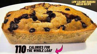 Have this whole loaf of low calorie banana bread- Low calorie banana bread recipe