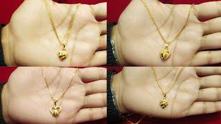 Gold Chain Pendant Design From 4Gram  2021 Valentine Special Collection  Limited Stock@Crazy_Jena