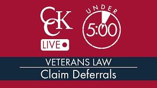 VA Claim Deferred What It Means and How Long They Take