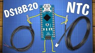 Уроки Arduino. Подключение термометров DS18B20 и NTC термистора