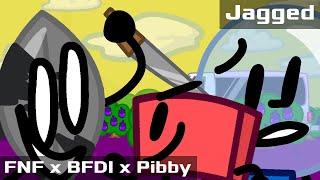 FNF x BFDI x Pibby Concept  Vs. Leafy  Jagged