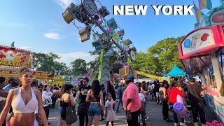 New York City Virtual Walking Tour 2023 - Astoria Park Carnival 2023 in Queens New York City