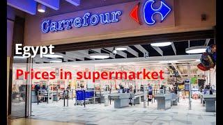 4k-Egypt food prices supermarket #travel #shopping #egypt